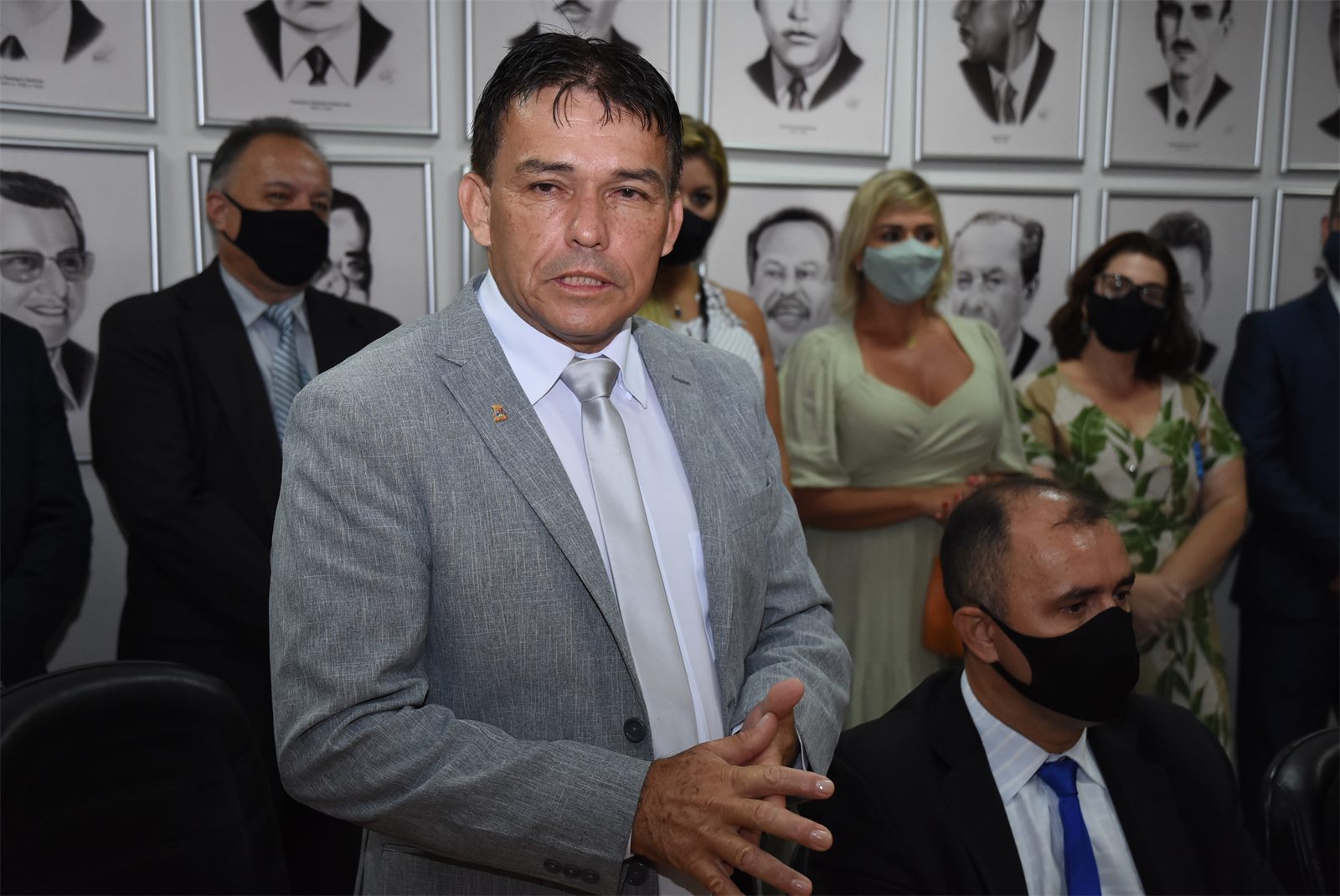 Tita em evento comunitário